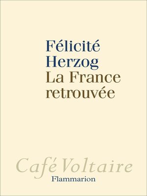 cover image of La France retrouvée